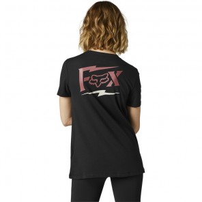 T-shirt FOX Lady Pushin Dirt czarny