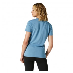 T-shirt FOX Lady Pinnacle Tech dusty blue