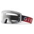 Gogle GIRO BLOK red grey (Szyba kolorowa GREY COBALT 10% S3 + Szyba Przeźroczysta 99% S0) mocowanie pod zrywki +10 zrywek (NEW) 